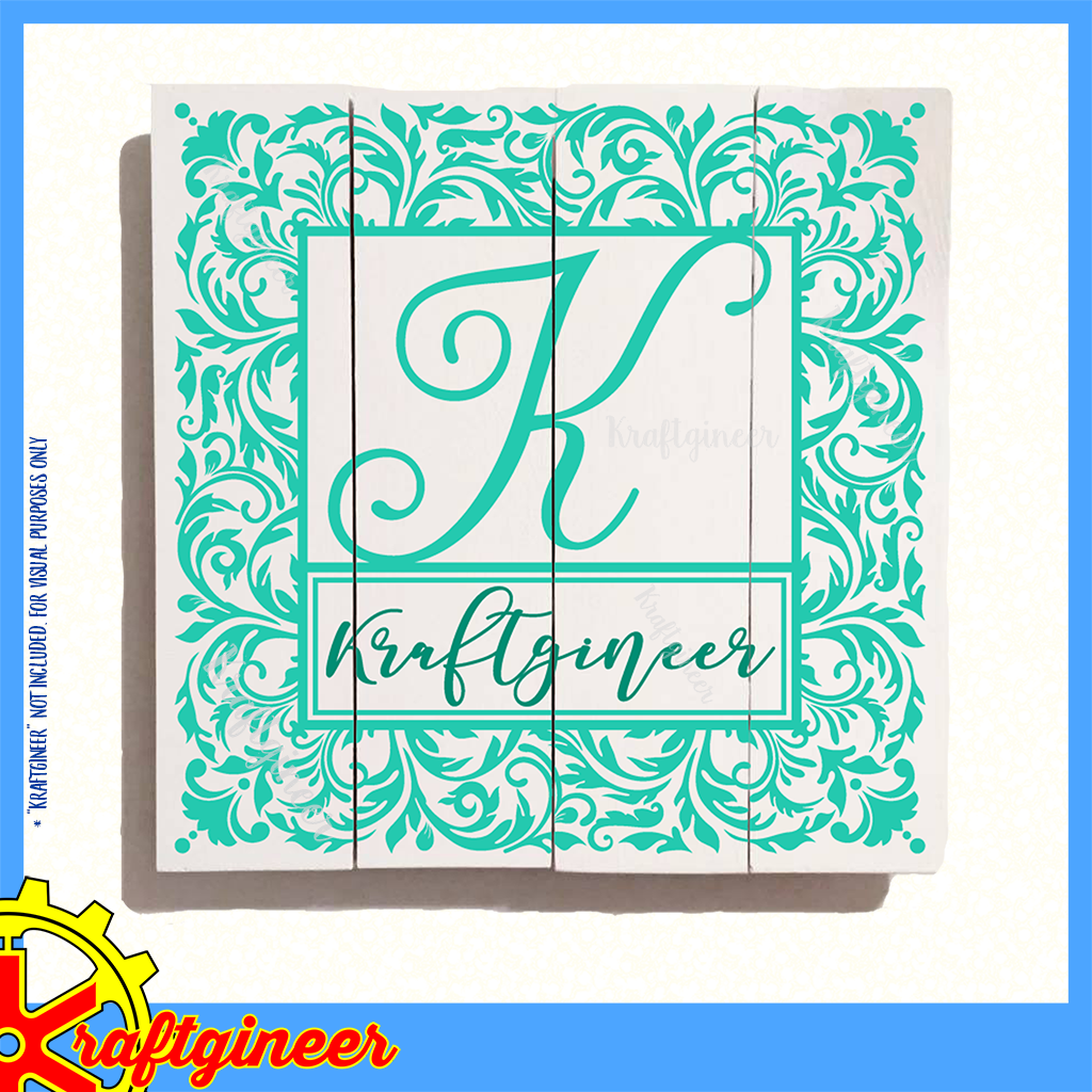 Flourish Alphabet Frame A-M