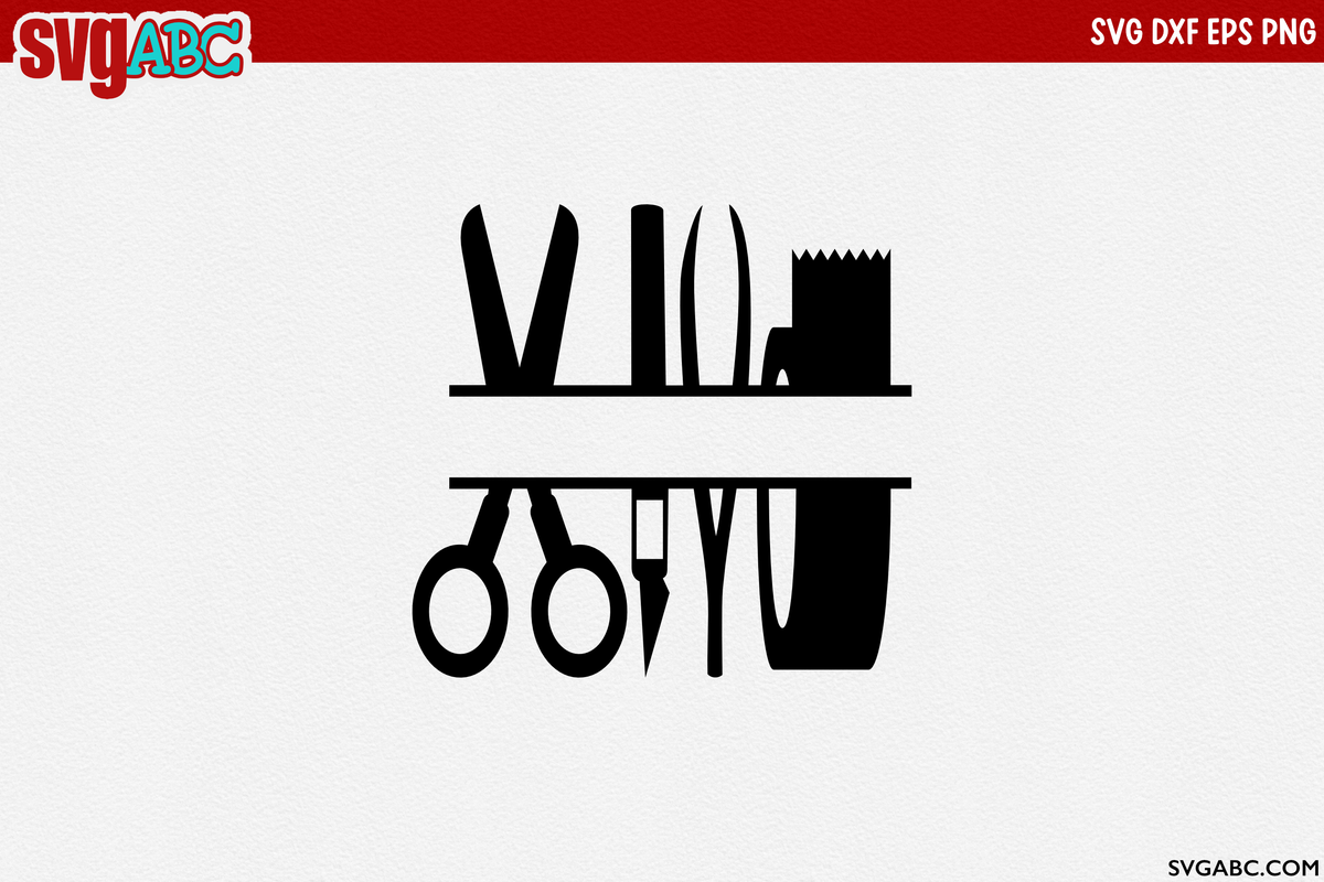 Household SVG | Split Craft Tools SVG, DXF, EPS, Cut File – SVGABC