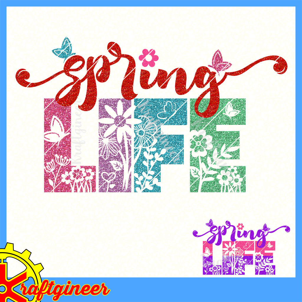 Spring SVG | Spring Life SVG, DXF, EPS, Cut File – Kraftgineer Studio